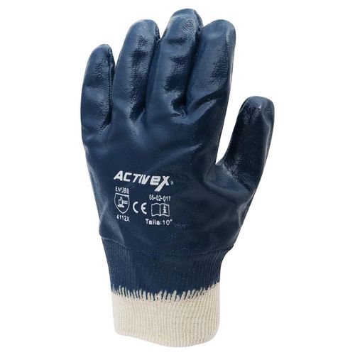Guante Activex Nitrilo Puño Tejido