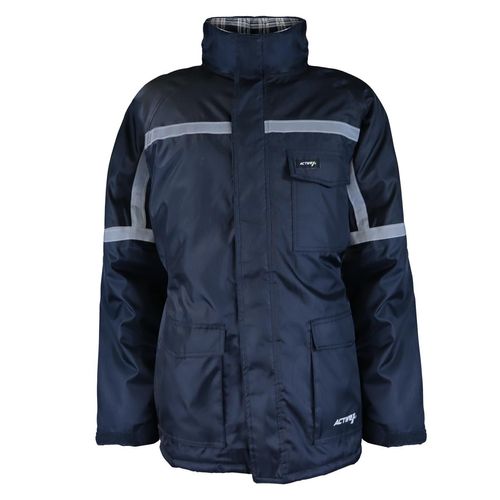 Parka Activex Azul/Negro Forro Franela