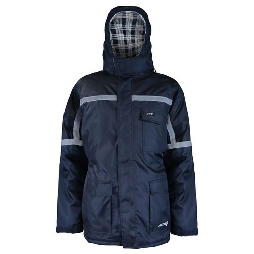 Parka Azul/Negro Forro Franela