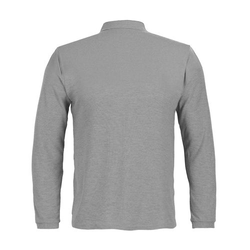 Polera Activex Pique Gris M/Larga UV