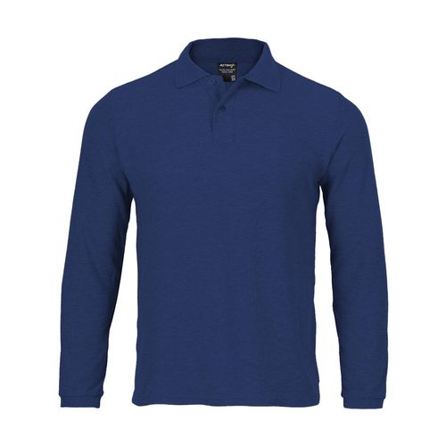 Polera Activex Pique Azul Marino M/Larga UPF 40
