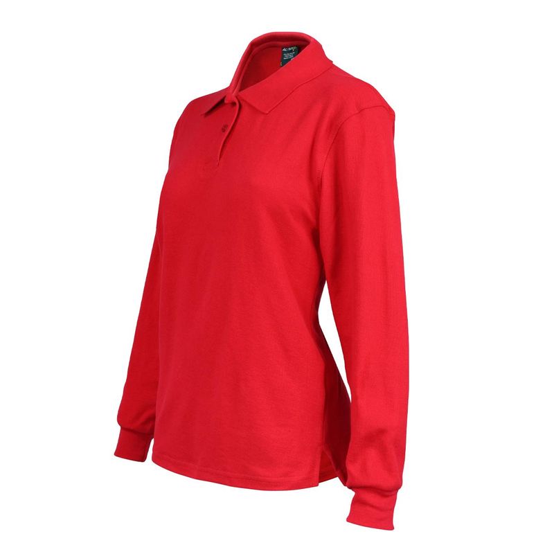 Polera Activex Pique Roja M Larga Mujer UPF 40 Treck CL