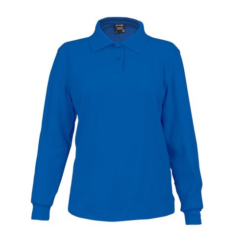 Polera Activex Pique Azulino M/Larga Mujer UV