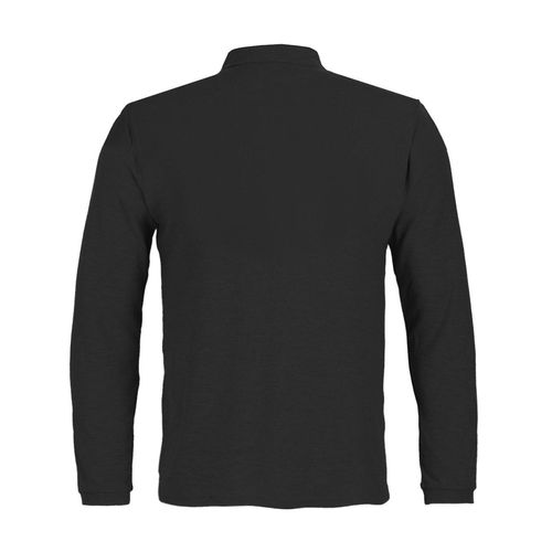 Polera Activex Pique Negra M/Larga UV