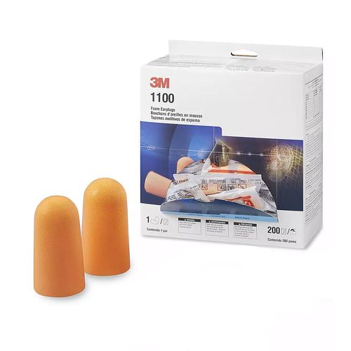 Tapon Auditivo 3M 1100 sin Cordon (Caja 200 Pares )