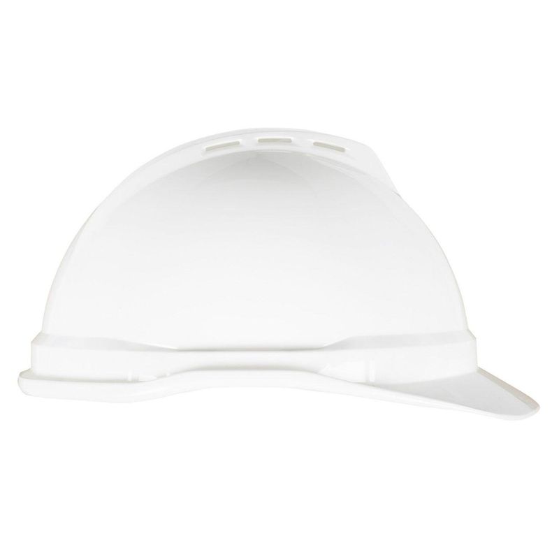 Casque De Sécurité MSA V-GARD à Fente – Coque Polyéthylène, Suspension Auto-ajustable, Couleur Bleu Marine/gris