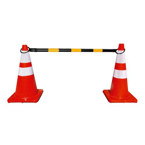 Barra conectora de conos Amarilla/Negro extensible 1-2 Mts.