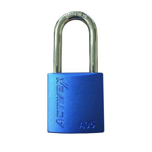 Candado Activex A05 Cuerpo Aluminio Azul