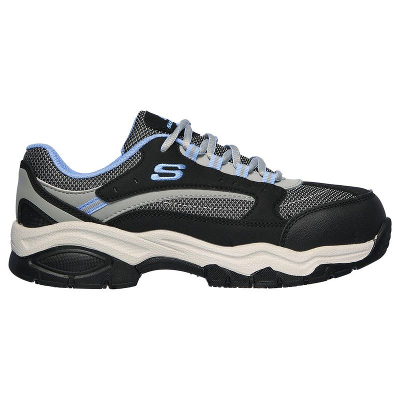 Skechers steel toe mujer on sale azul