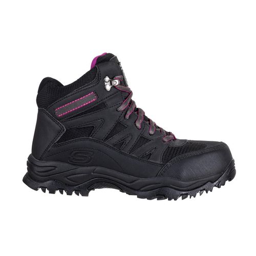 Botín Skechers Pomeria Negro/Morado Mujer