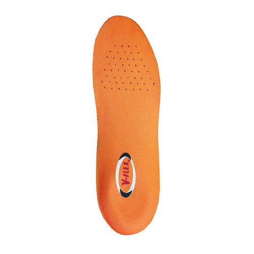 Plantilla V-Flex PU Textil Gris/Naranja