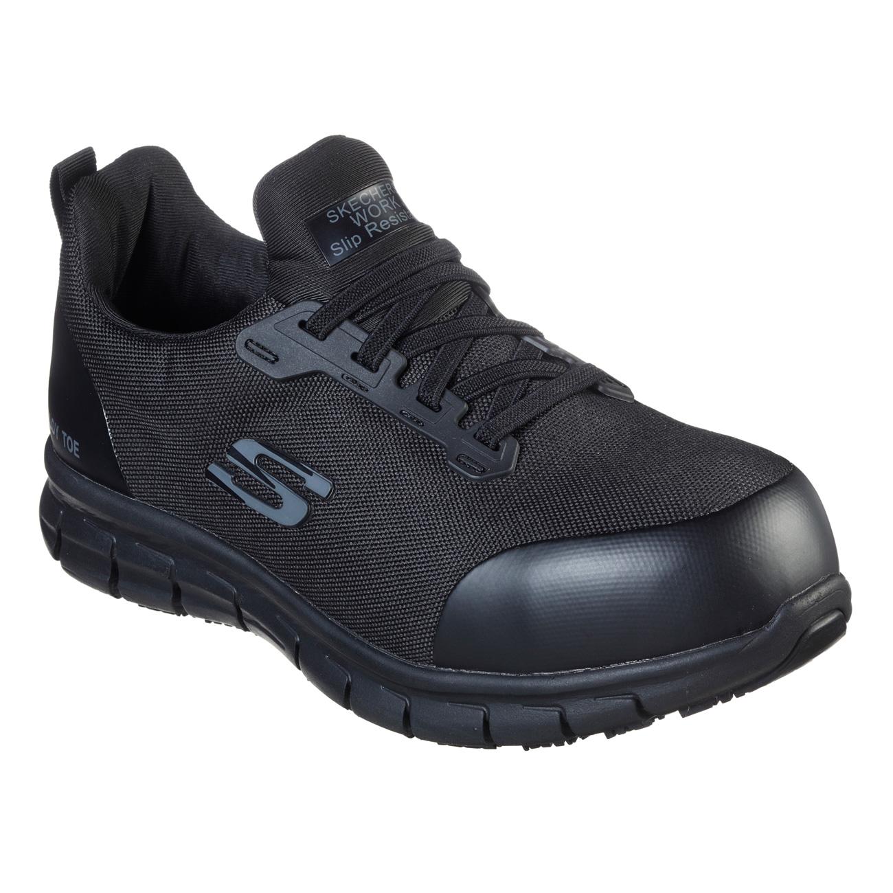 Zapatilla De Seguridad Skechers Irma Negro Mujer Treck CL