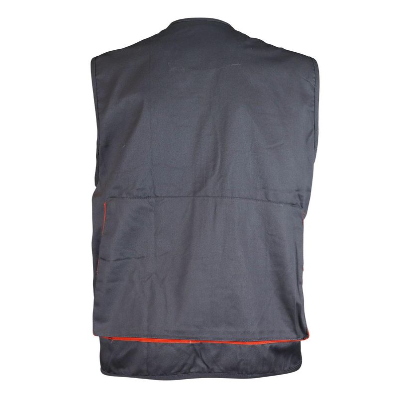 Chaleco-Geologo-Gabardina-Gris/Naranjo
