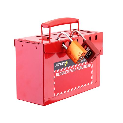 Caja de Bloqueo Activex para 16 candados Roja EP-8812