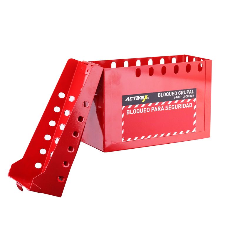 Caja-De-Bloqueo-Activex-Para-16-Candados-Roja-EP-8812