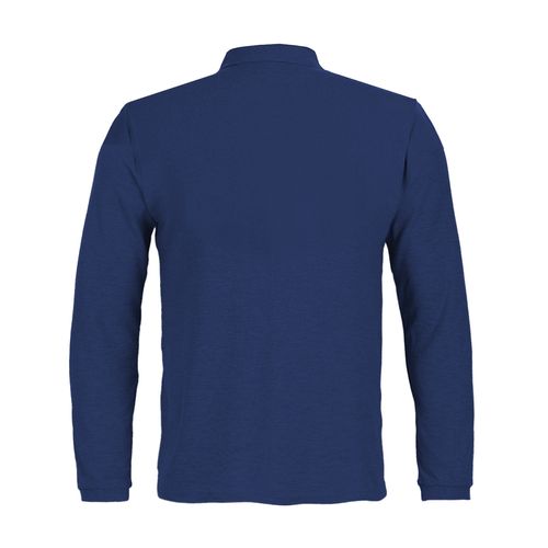 Polera Activex Pique Azul Marino M/Larga UV