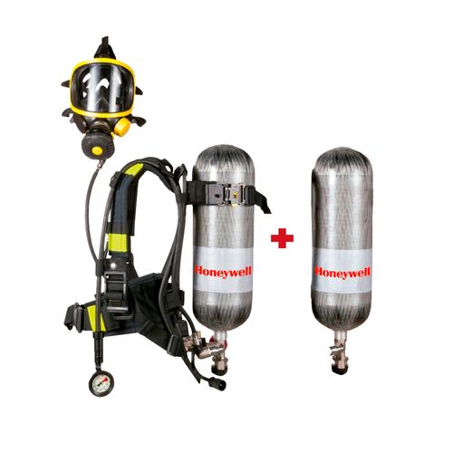 Equipo autónomo Honeywell SCBA-805MLK con cilindro de fibra carbono + 1 cilindro de recambio idéntico