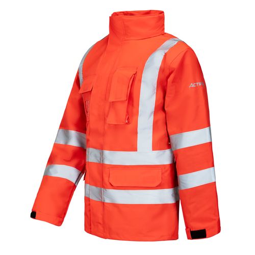 Parka Activex 3 en 1 Rojo Fluor Alta Visibilidad Gard