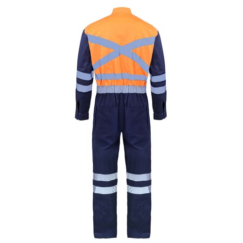 Overol Activex Piloto 100% Algodón Naranjo/Azul