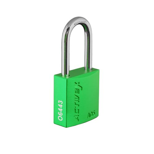 Candado Activex A05 Cuerpo Aluminio Verde