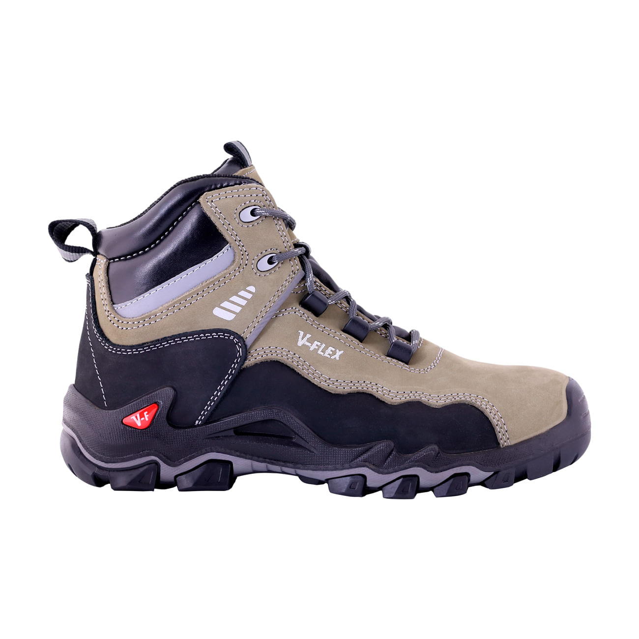 Botín VFlex V17 Nobuck Gris/Negro - Treck CL