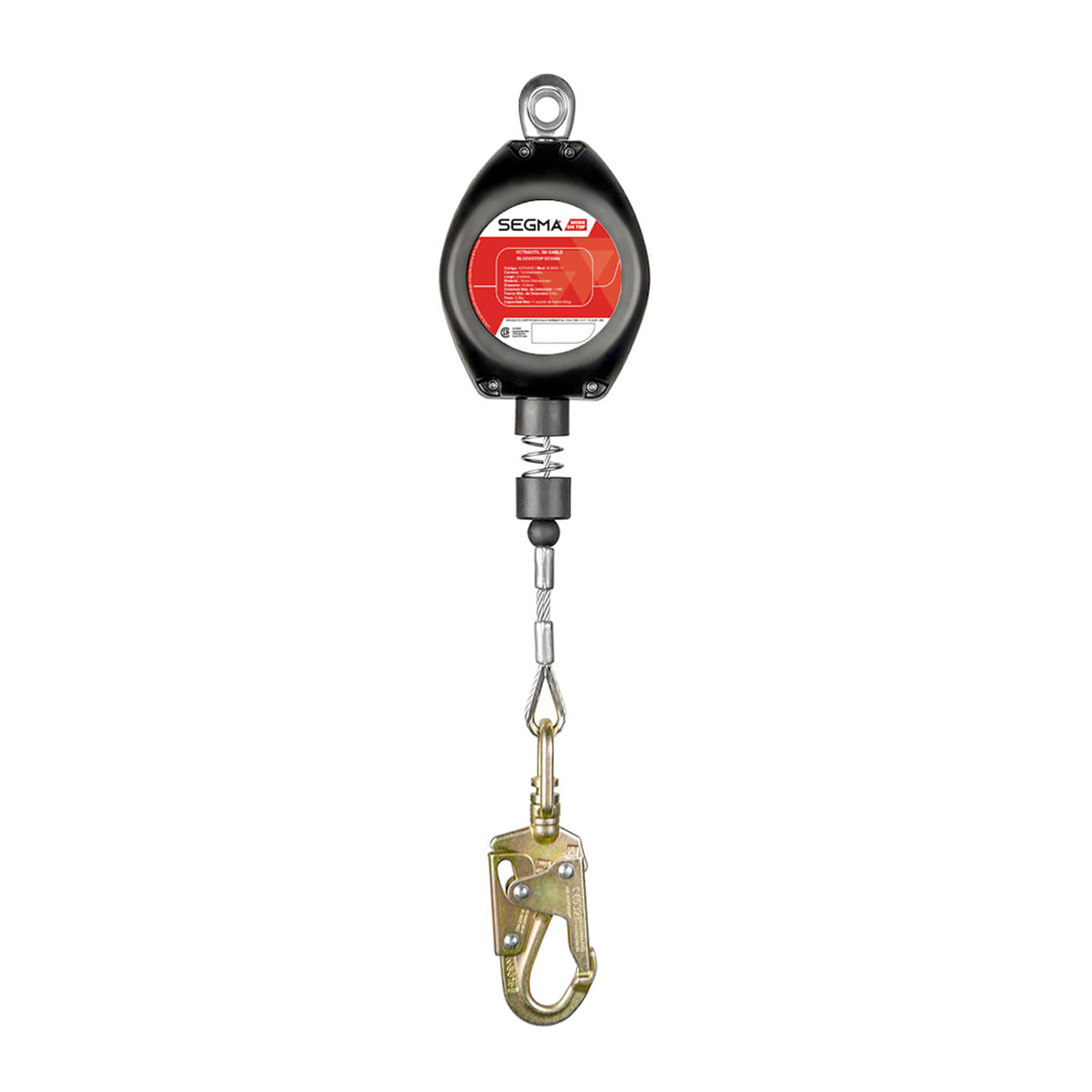 Retractil de Cable Metalico 3 m Blockstop Segma 42104016 - Treck CL