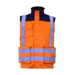 Chaleco-Geologo-Activex-Gabardina-Terra-Bicolor-Naranjo