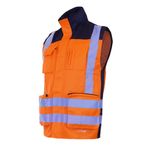 Chaleco-Geologo-Activex-Gabardina-Terra-Bicolor-Naranjo