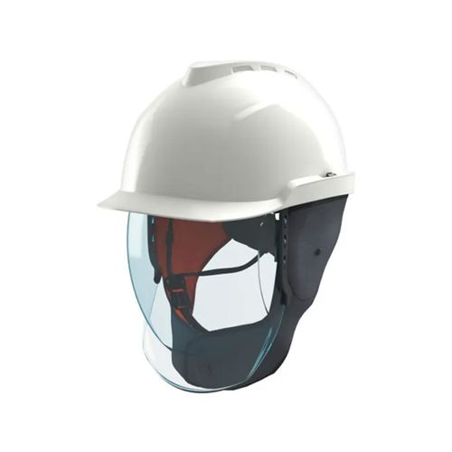 Casco MSA V-Gard 950 Bco c/ Visor 7Ka (Cl 2) Solapas orejas extend