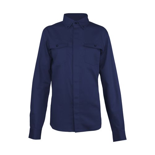 Blusa Ignífuga Antiestática NFPA 13034 Azul Marino Mujer