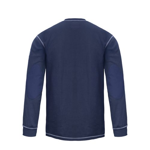 Polera Ignífuga Henley FRHST NFPA Azul Absolute Fire