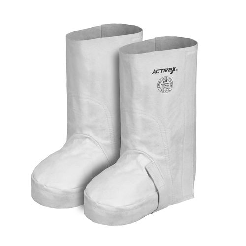 Polaina Soldador Cuero Con Velcro