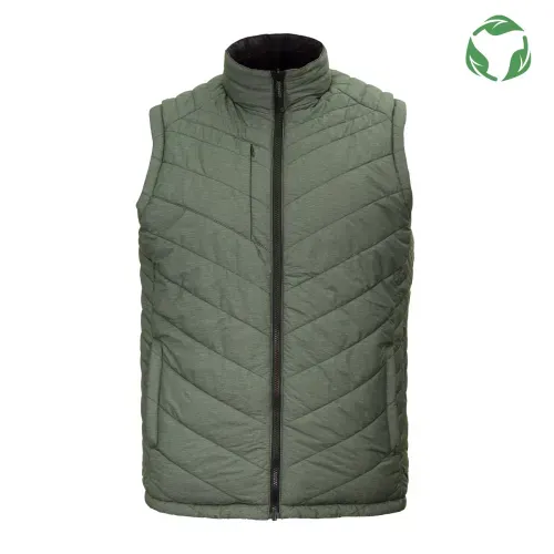 Parka sin manga reversible thinsulate hombre negro/verde Z-2000