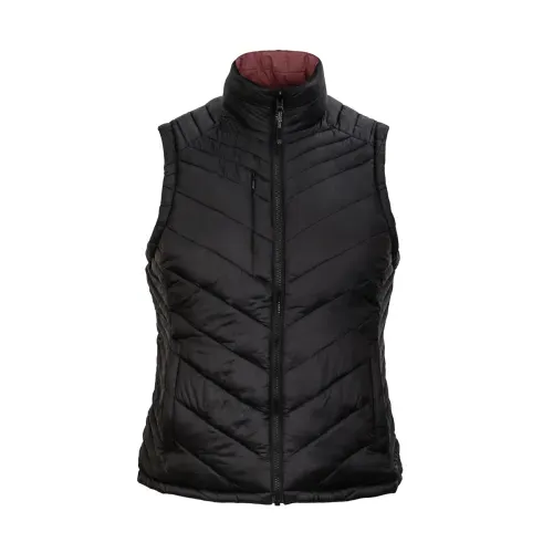 Parka sin manga reversible thinsulate mujer negro/malva z-2100
