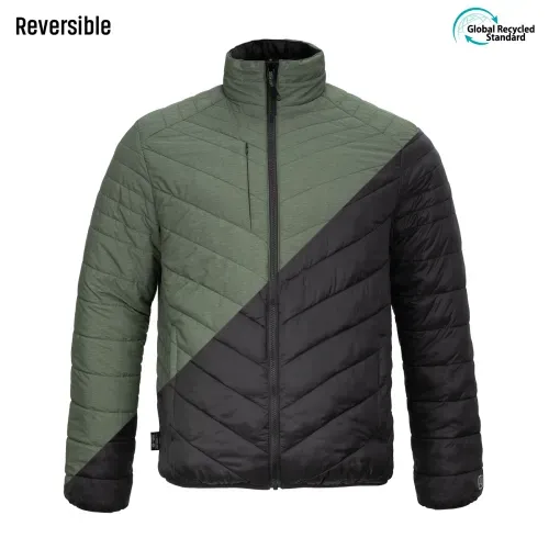 Parka reversible thinsulate hombre negro/verde Z-3000