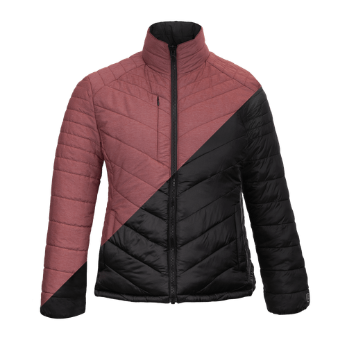 Parka Reversible Thinsulate Mujer Negro/Malva Z-3100