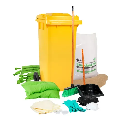 Kit de Derrame Universal 120Lt. DS43 Carro (Abs, Barr, Almo, paños, Bolsa, EPP, Pala y escob)