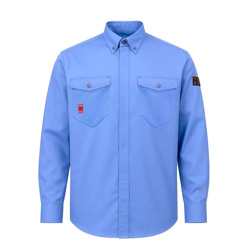 Camisa Ignifuga Antiestática FRST NFPA 13034 Celeste Absolute Fire
