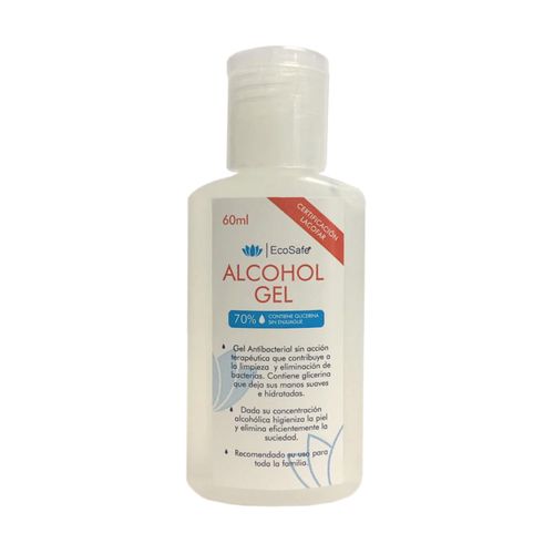 Alcohol Gel con glicerina Ecosafe 60ml