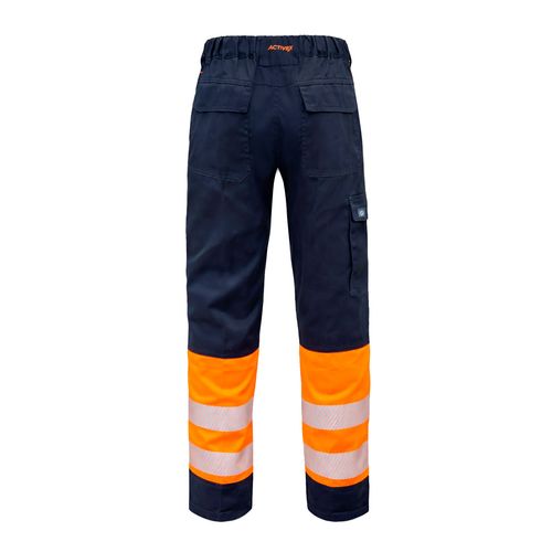 Pantalón Activex HV-100 Bicolor Naranja / Azul