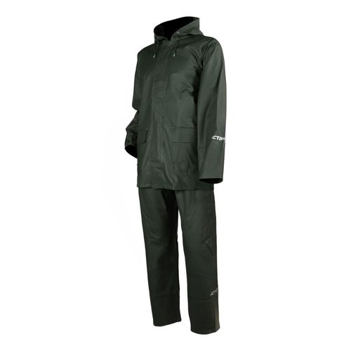 Traje Activex PU+PVC Chaqueta y Pantalon Verde