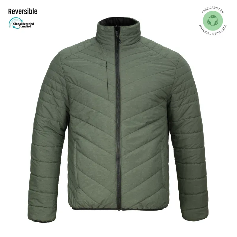 Parka reversible thinsulate hombre negro/verde Z-3000 - Treck CL